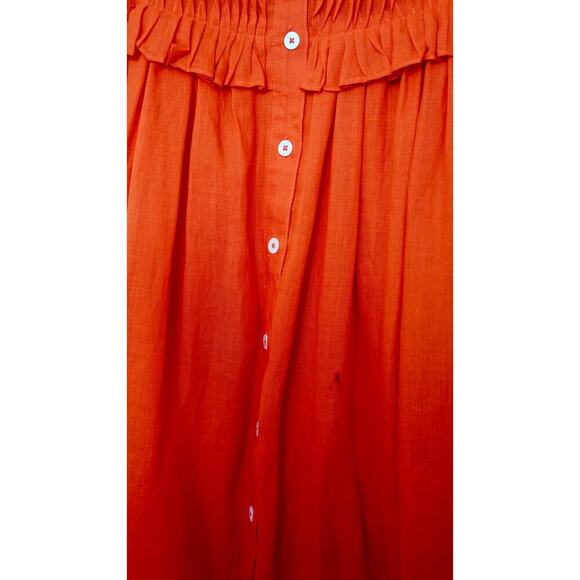 Sea New York Chili Zora Solid Tank Button Down Dress Sz XS - Picture 7 of 8